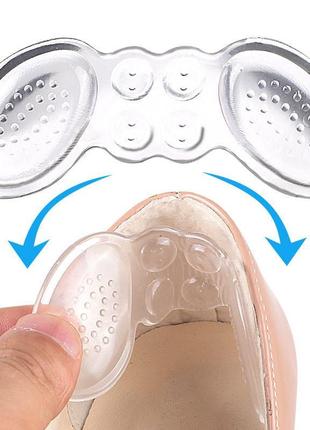 Силиконовые вкладыши в обувь от натирания пяток insole butterfly silicone