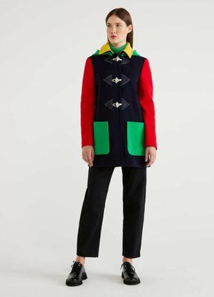 United colors of benetton (s/38) шерстяное пальто женское