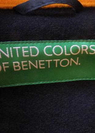 United colors of benetton (s/38) шерстяное пальто женское8 фото