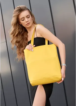 Жіноча сумка sambag shopper n жовта