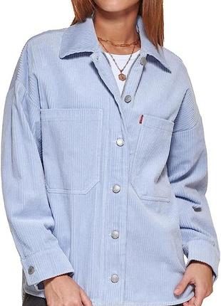 Женская вельветовая куртка-рубашка levi's1 фото