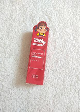 Корейский жидкий роликовый bb крем тональный milky roller bb