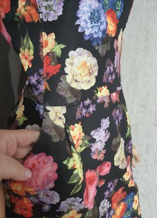 Коротка сукня just ruch class туреччина платье яркое в цветы5 фото