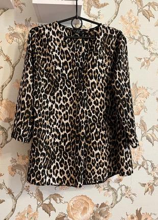 Блуза в леопардовый принт f&f 16