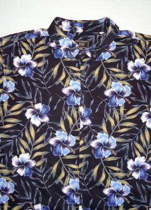 Рубашка  гавайская f&f cotton гавайка большая (3xl)2 фото