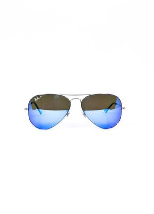 Очки солнцезащитные унисекс ray ban rb3025 silver brown mirror поляризационные1 фото