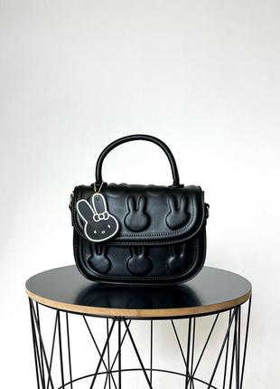 Женская сумка bunny черная1 фото