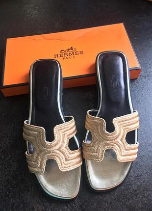 Літні капці в стилі hermes