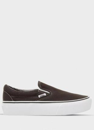 Слипоны vans classic slip-on platform / женские слипоны на платформе