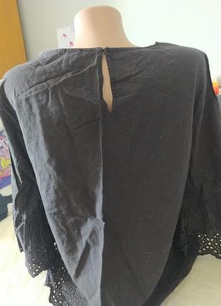 Легка котонова блуза, прошва, розмір 385 фото