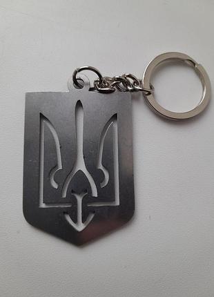 Брелок металевий. тризуб. 56х35мм