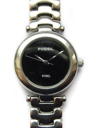 Fossil steel fs-2530 годинник із сша нержавіюча сталь хутро. japan tmi