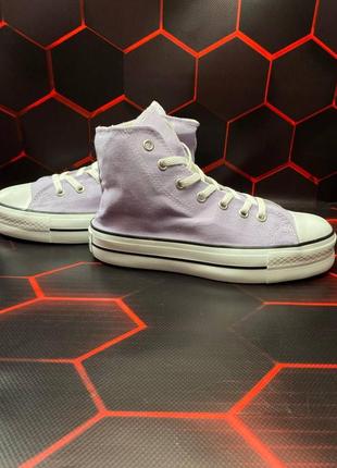 Кеды женские converse high platform lilac конверс6 фото