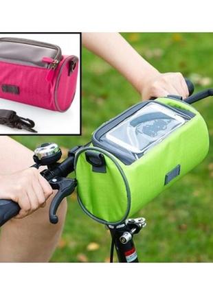 Новинка лета 2023! сумка для путешествий, велосумка на руль под смартфон розовая