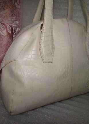 Большая сумка саквояж 100% натуральная кожа~topshop~3 фото