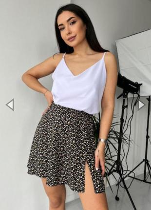 Юбка з розрізом штапель