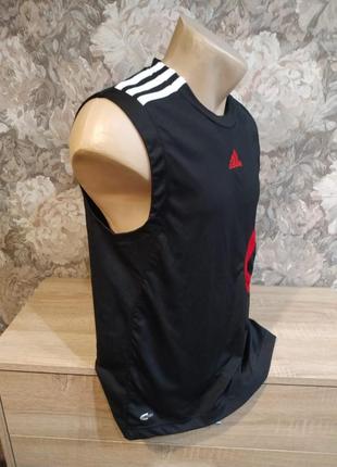 Adidas мужская фитнес футболка черного цвета размер s2 фото