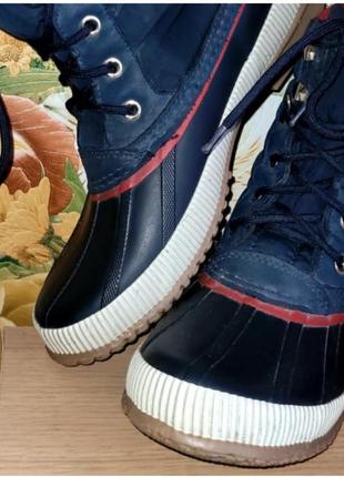 Жіночі резинові утеплені чобітки tommy hilfiger 39 р 26 см