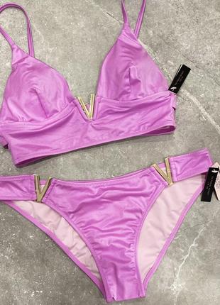 Купальник рожевий victoria’s secret топ вікторія сікрет 75в 34в 34с 75с 75d 34d 70c 32c vs