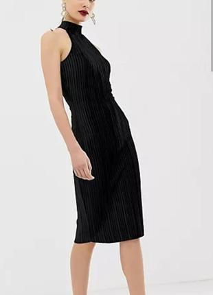 Плиссированное платье миди river island размер 16