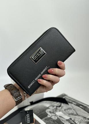 Гаманець чорний guess, кошелек guess / гесс клач