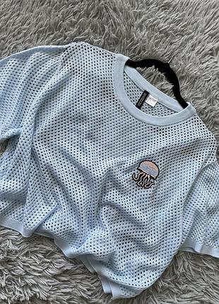 Кроп топ сеточка h&m