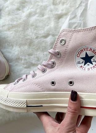 Женские кеды   converse chuck 70 classic high top light pink