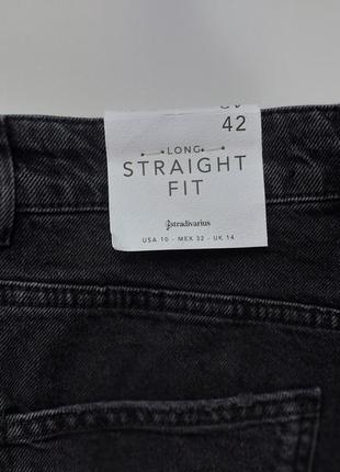 Кружевные джинсы stradivarius фасон straight fit с разрезами на коленях. оригинад из испании2 фото