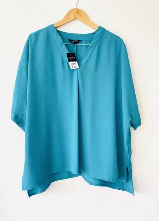 Нова смарагдова блуза великого розміру, матеріал типу жатки5 фото