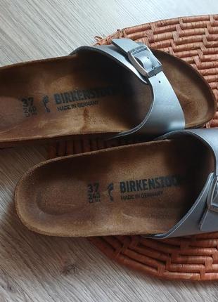 Ортопедичні шкіряні шльопанці birkenstock 37 р оригінал в'єтнамки2 фото