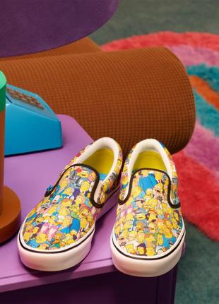 Женские слипоны vans the simpsons / слипоны венс5 фото