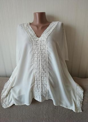 Ніжна блузка з коротким рукавом, ідеальний стан, 16 р