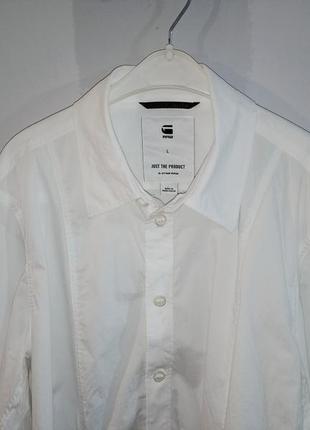 G star raw белая рубашка10 фото