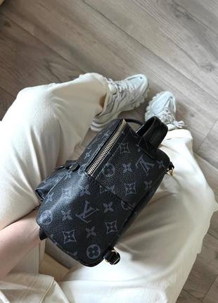 Рюкзак женский louis vuitton palm springs mini backpack black logo9 фото