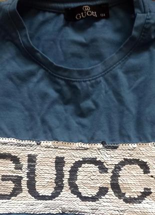 Фирменная футболка gucci2 фото