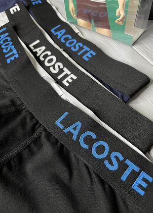 Набор мужских трусов lacoste | 3 удобных боксерок в подарочной упаковке2 фото