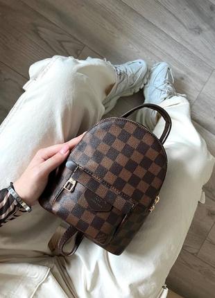 Рюкзак женский, louis vuitton palm springs mini backpack brown4 фото