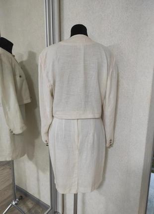 Костюм набор укороченный жакет юбка винтаж paris пиджак3 фото