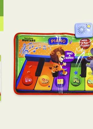 Игрушка музыкальный детский коврик танцевальный батарейки размер игрушки 81*37см коробка 41*5,5*29см