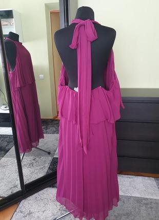 Шикарное платье сарафан с открытой спинкой  плиссе asos5 фото