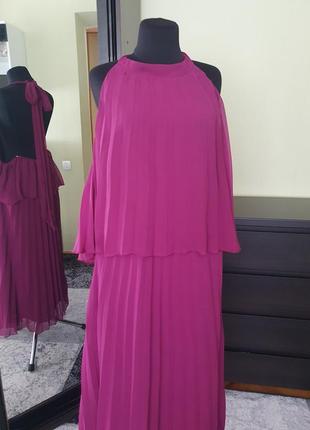 Шикарное платье сарафан с открытой спинкой  плиссе asos2 фото