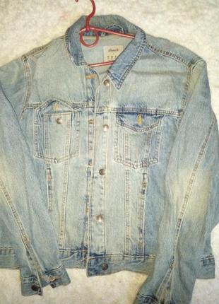 Джинсовка джинсовая курточка размер хл8 фото