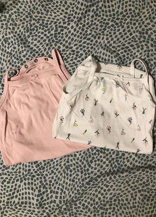 Набор боди на девочку маечкой 86