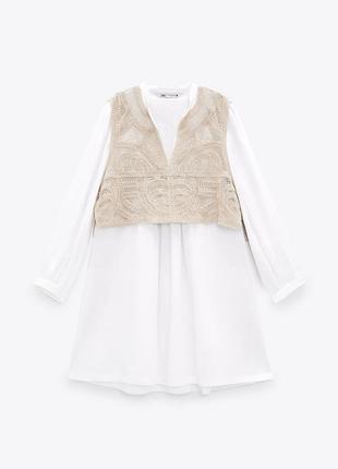 Zara -60% 💛 платье этно в повязке роскошное коттон стильное xs, s, м, l