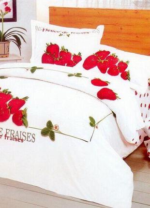 Комплект постельного белья 160*220 le vele strawberry