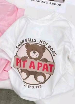 Футболка для дівчинки,  футболка з ведмедем.4 фото