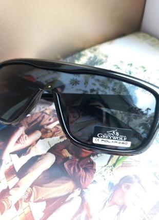 Чоловічі сонячні окуляри з поляризацією бренд gray wolf, італія