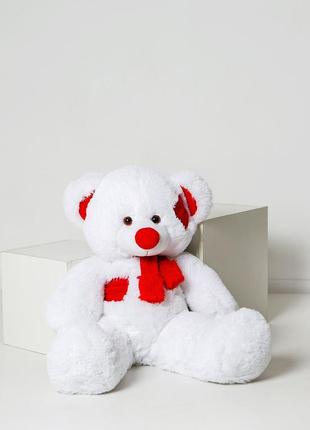Плюшевий ведмедик хохотун 100 см білий2 фото