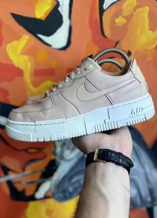 Nike air force кроссовки 38,5 размер кожаные розовые оригинал1 фото