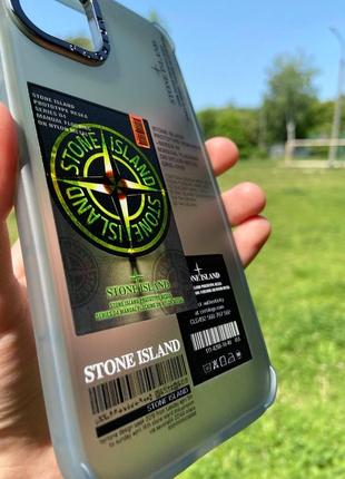 Чехол stone island🏝️ для iphone  ⁇  чехол для айфона ⁇ grey tags case  ⁇  высокое качество принтов  ⁇  земная насадка на камере2 фото